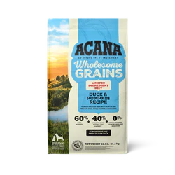 Acana Adult Wholesome Grains Duck and Pumpkins Dog Food (4lb)
