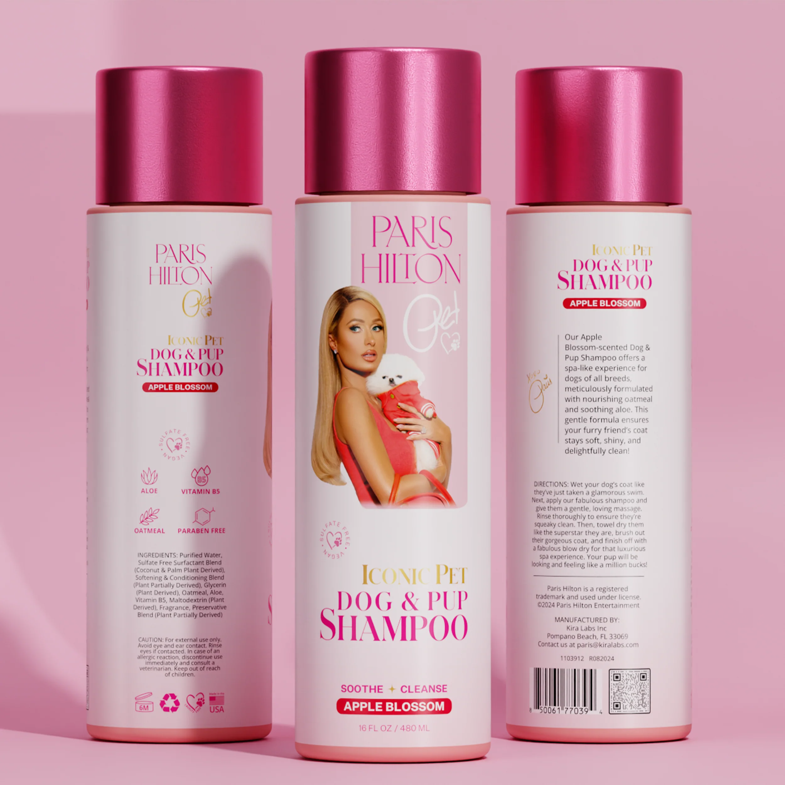 Dog & Pup Shampoo Sweet Apple Blossom 480ml - Image 2