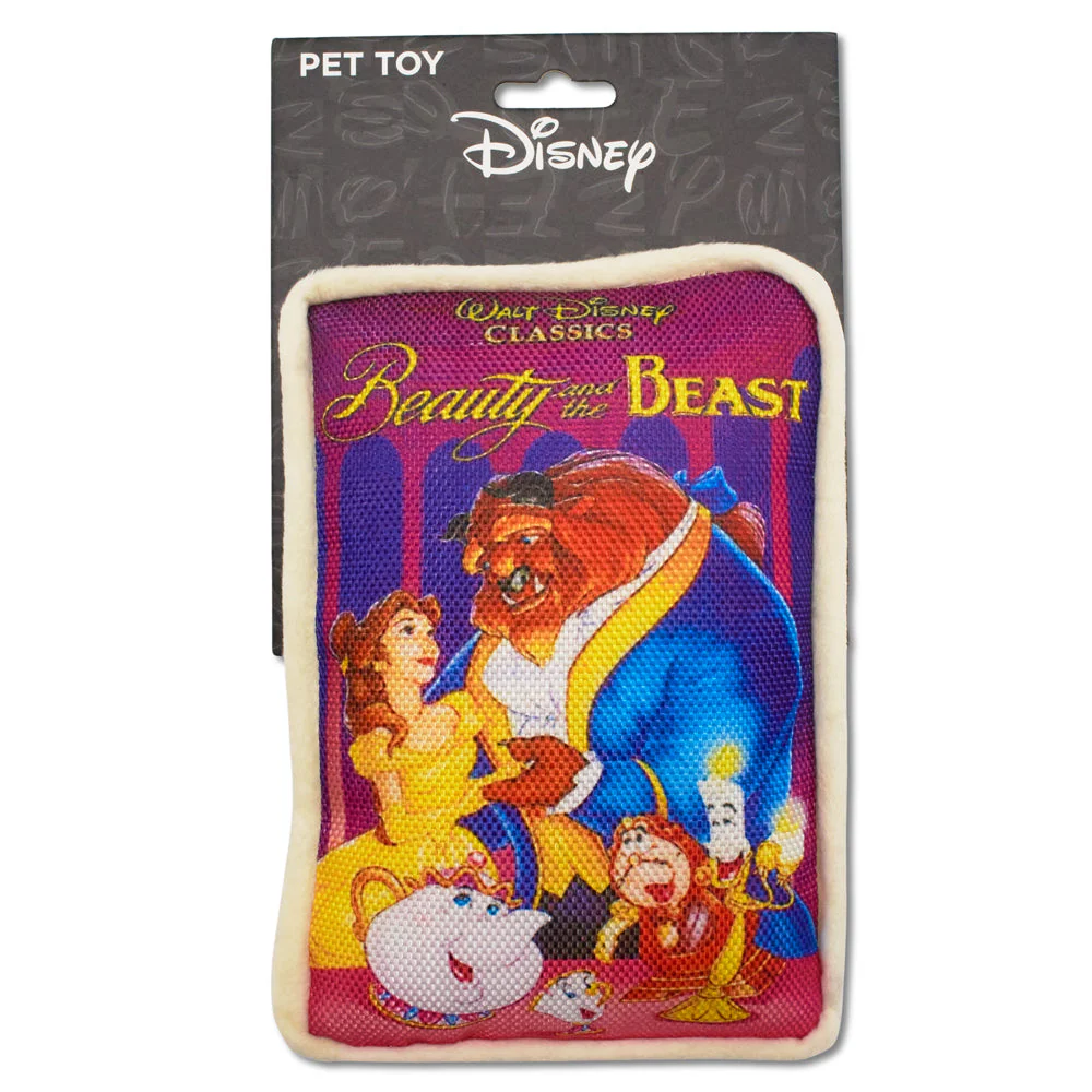 Dog Toy Squeaker Plush - Disney Beauty and the Beast VHS Tape Replica - Image 3