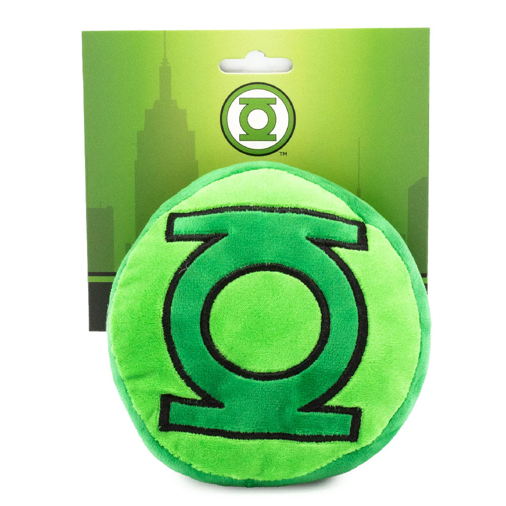 Dog Toy Squeaker Plush - Green Lantern Logo Round - Image 4