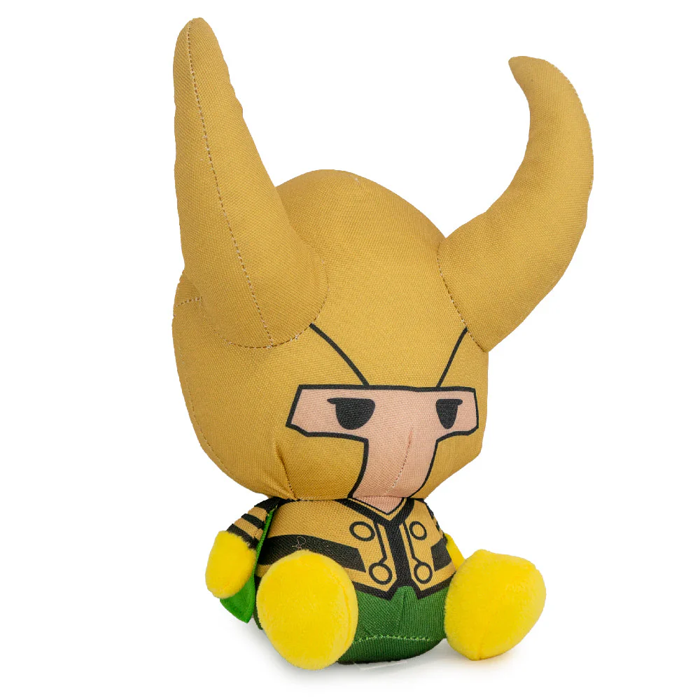 Dog Toy Squeaker Plush - Marvel Kawaii Loki Full Body Sitting Pose - Image 2