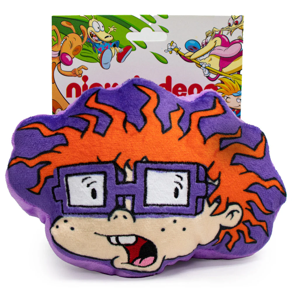 Dog Toy Squeaker Plush - Rugrats Chuckie Face - Image 5
