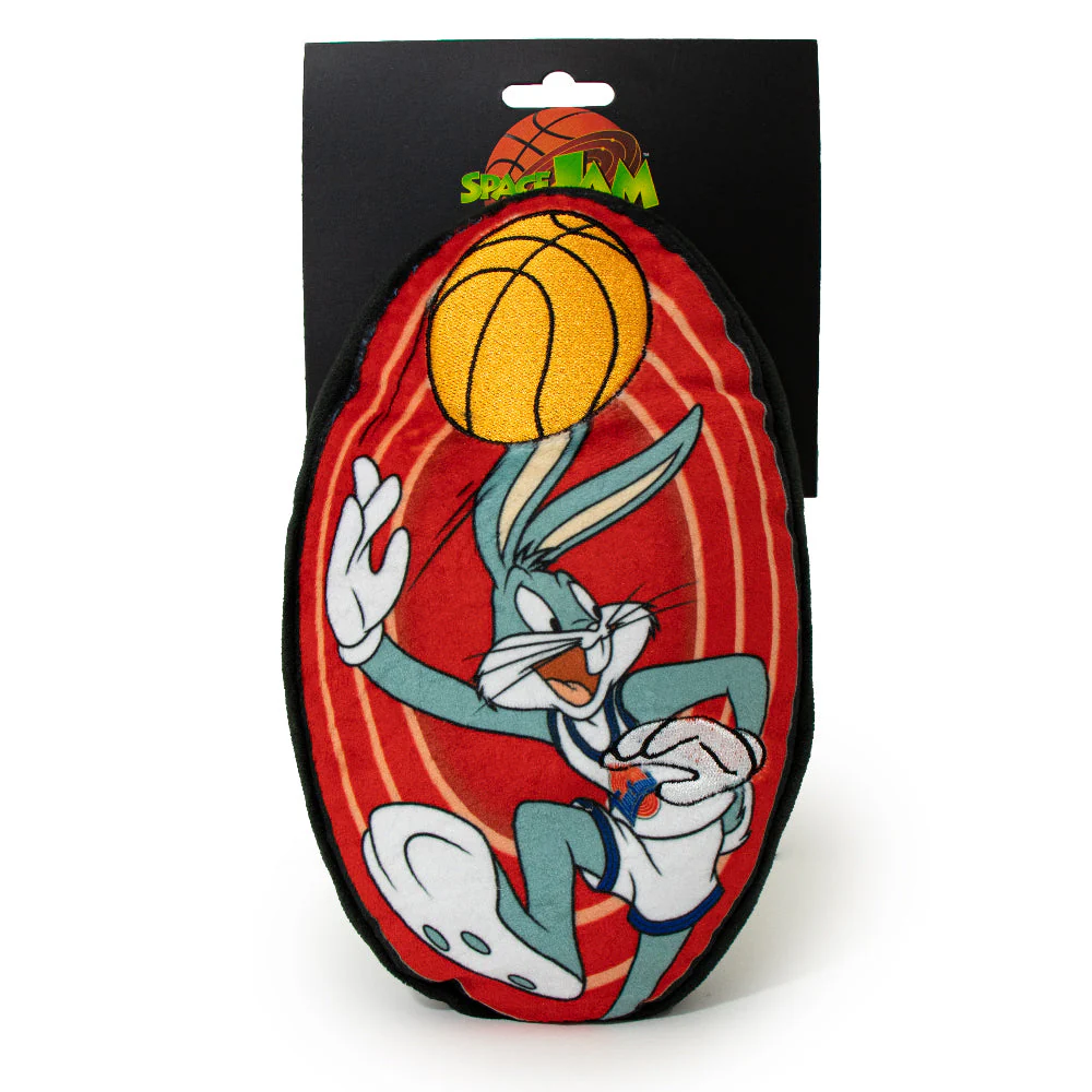 Dog Toy Squeaker Plush - Space Jam Bugs Bunny Shooting Basketball - Image 5