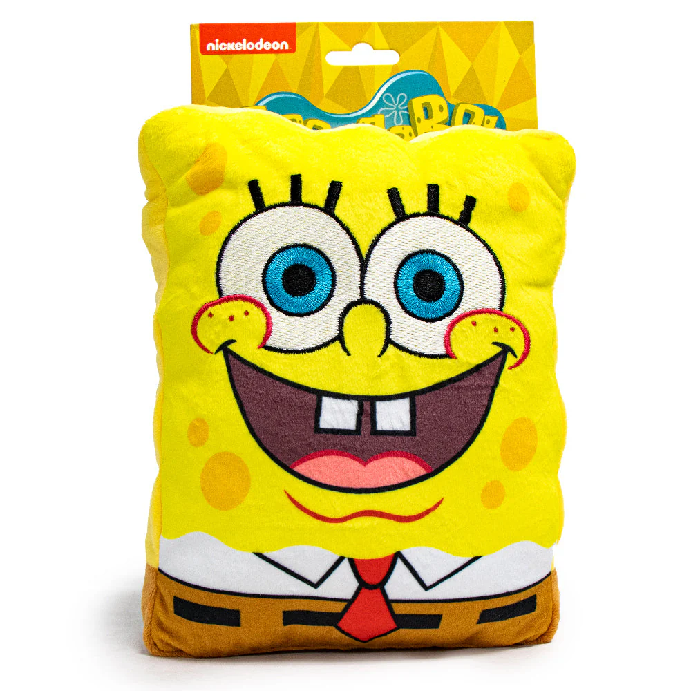 Dog Toy Squeaker Plush - SpongeBob SquarePants Open Mouth Smile Body - Image 4