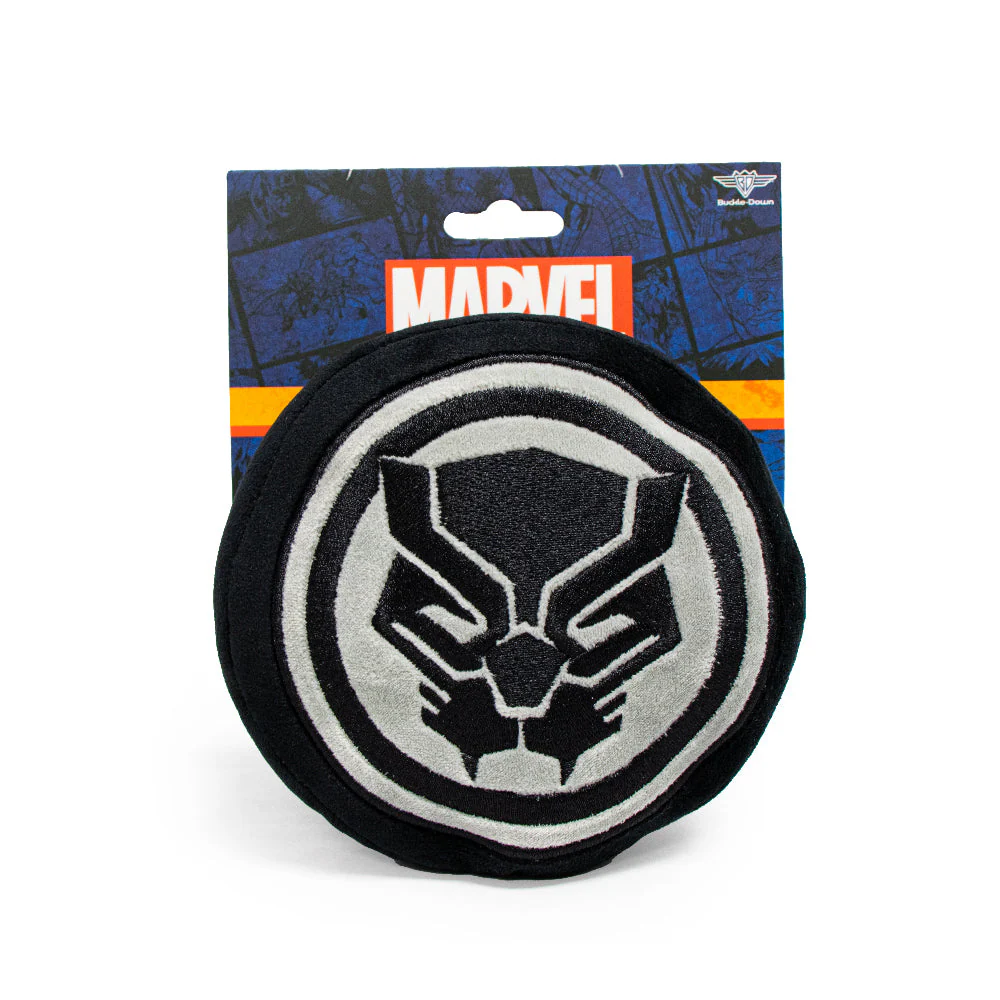 Dog Toy Squeaky Plush - Black Panther Icon Black Silver - Image 4