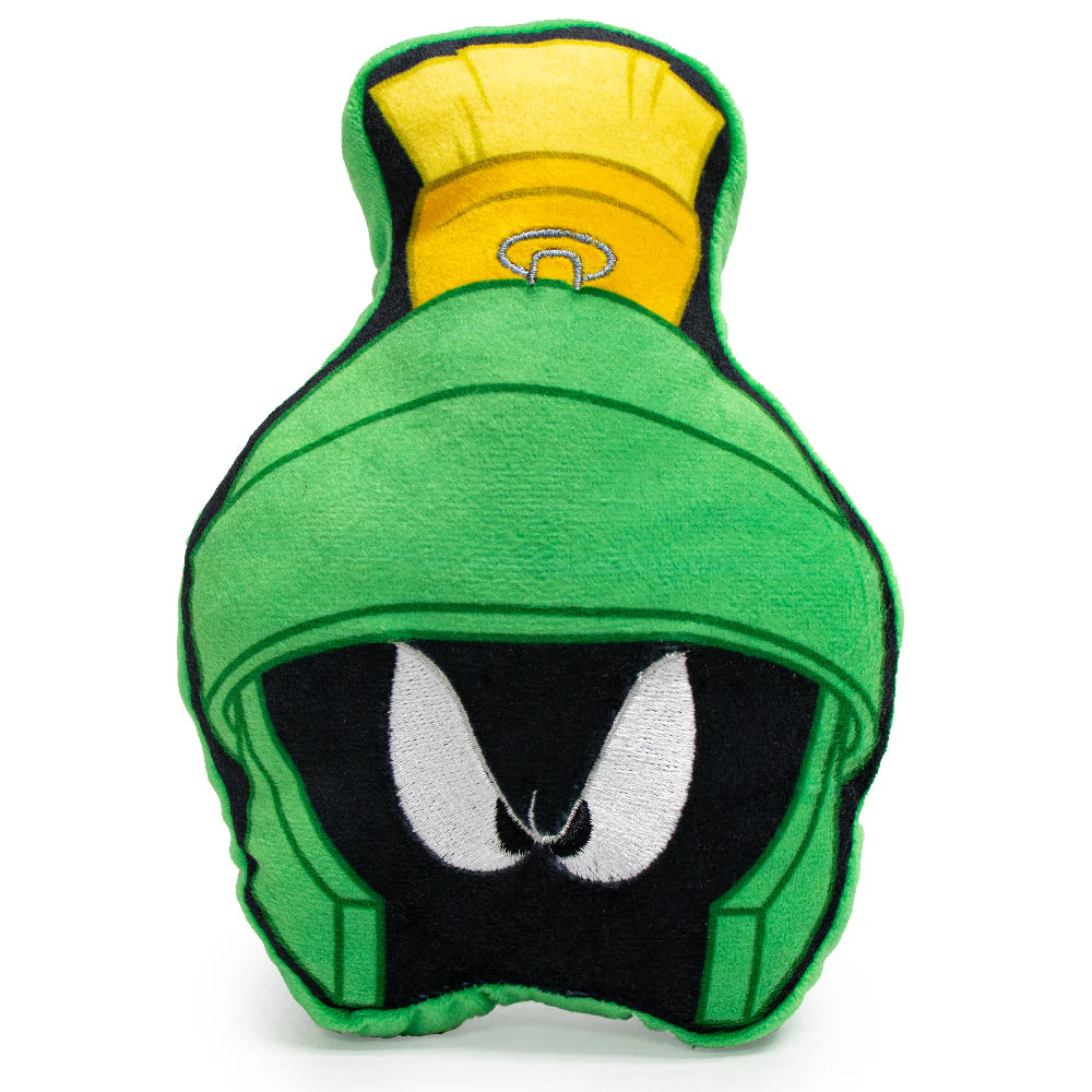 Dog Toy Squeaky Plush - Looney Tunes Marvin the Martian Face