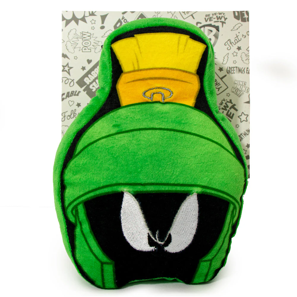 Dog Toy Squeaky Plush - Looney Tunes Marvin the Martian Face - Image 4