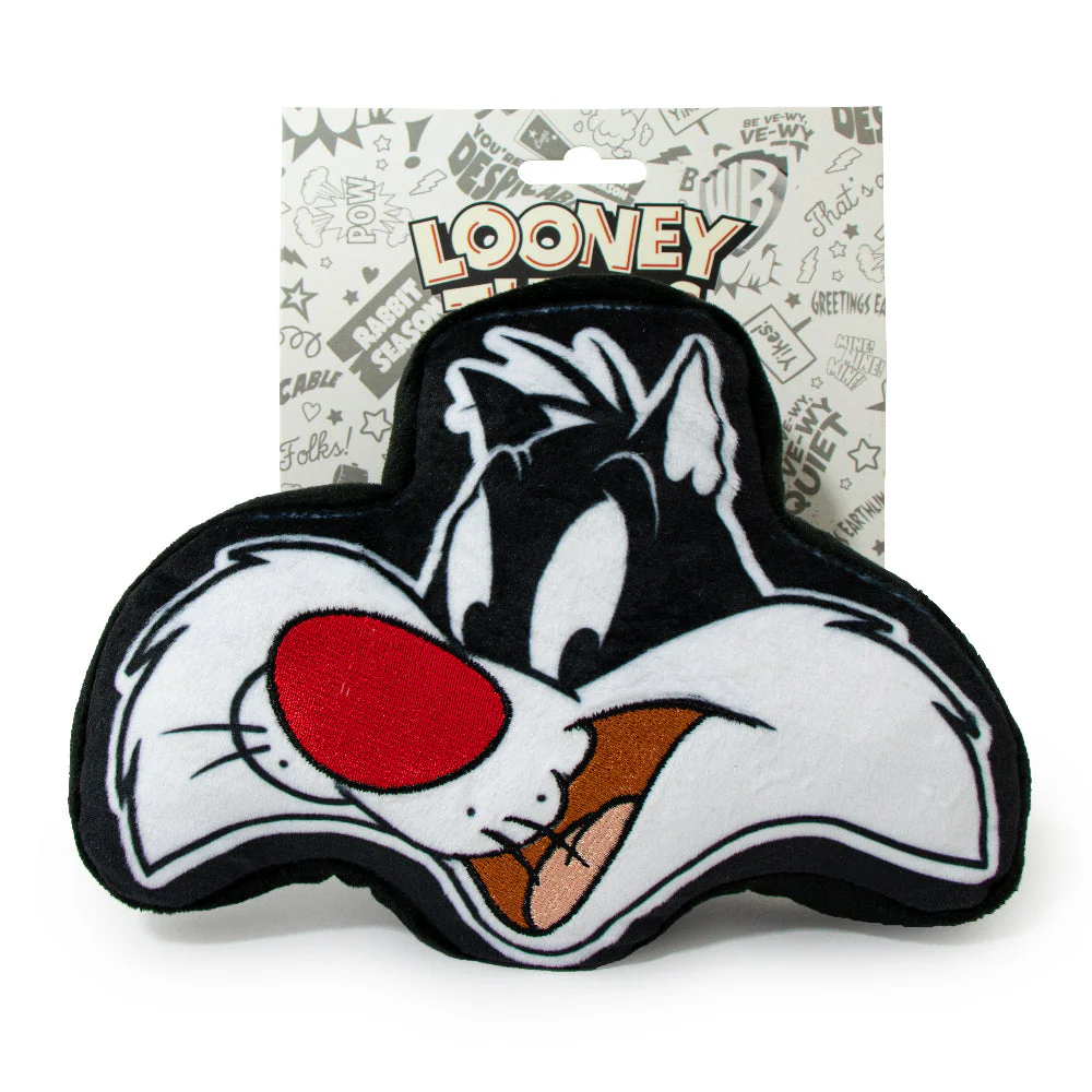 Dog Toy Squeaky Plush - Looney Tunes Sylvester the Cat Smiling - Image 4