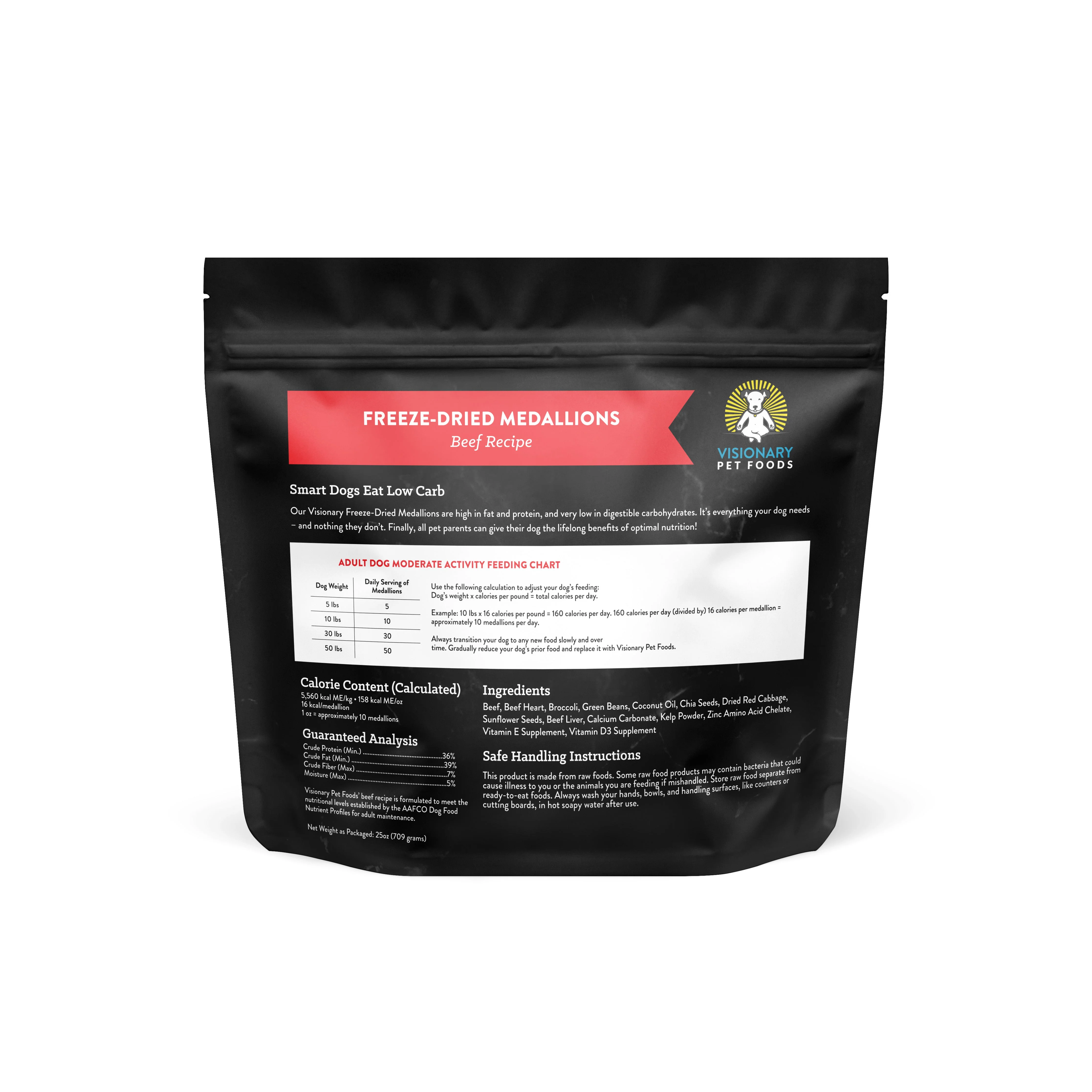 Freeze-Dried Beef Dog Food ā High-Protein, Grain-Free Keto Recipe | 25oz Bag - Image 7