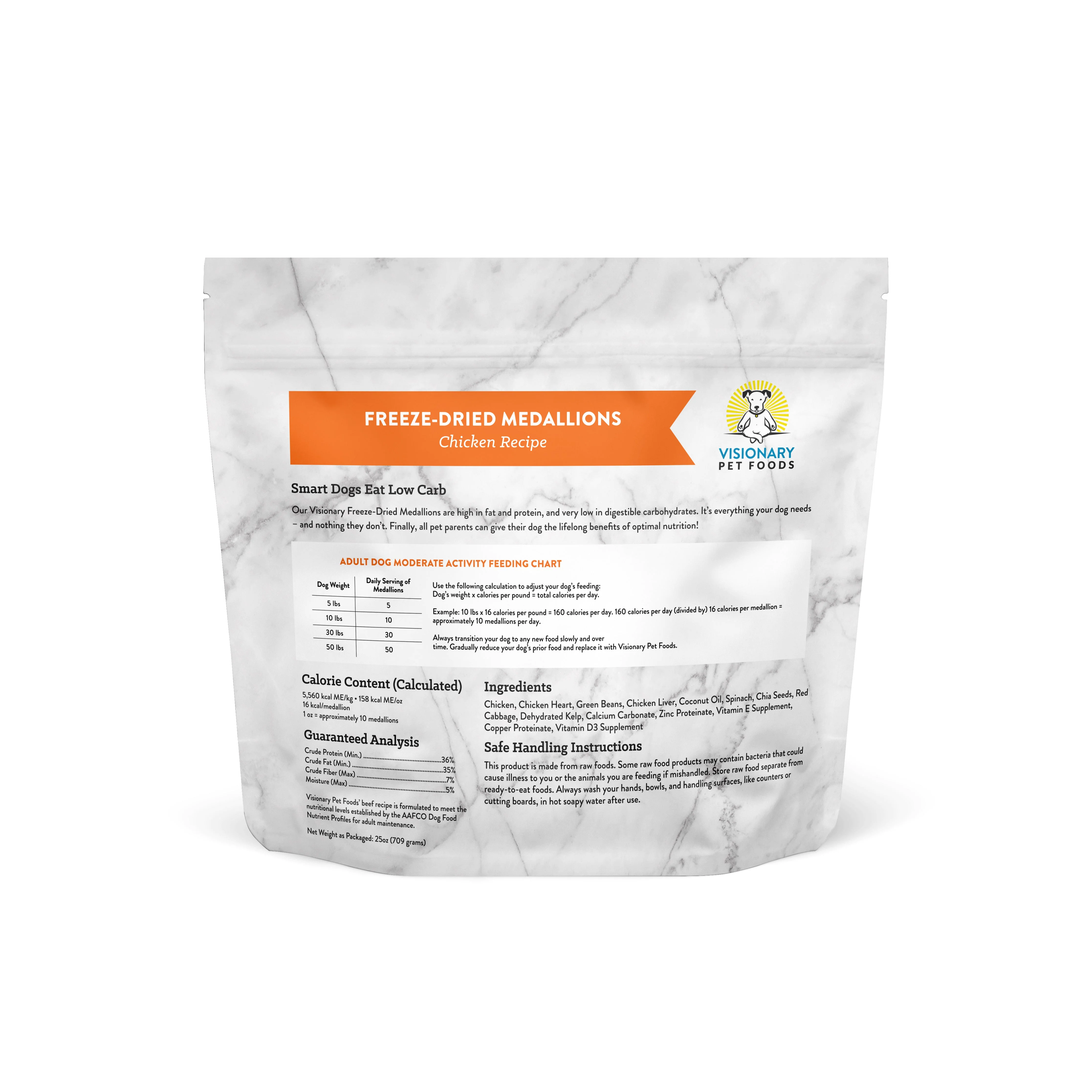 Freeze-Dried Chicken Dog Food ā High-Protein, Grain-Free Keto Recipe | 25oz Bag - Image 7