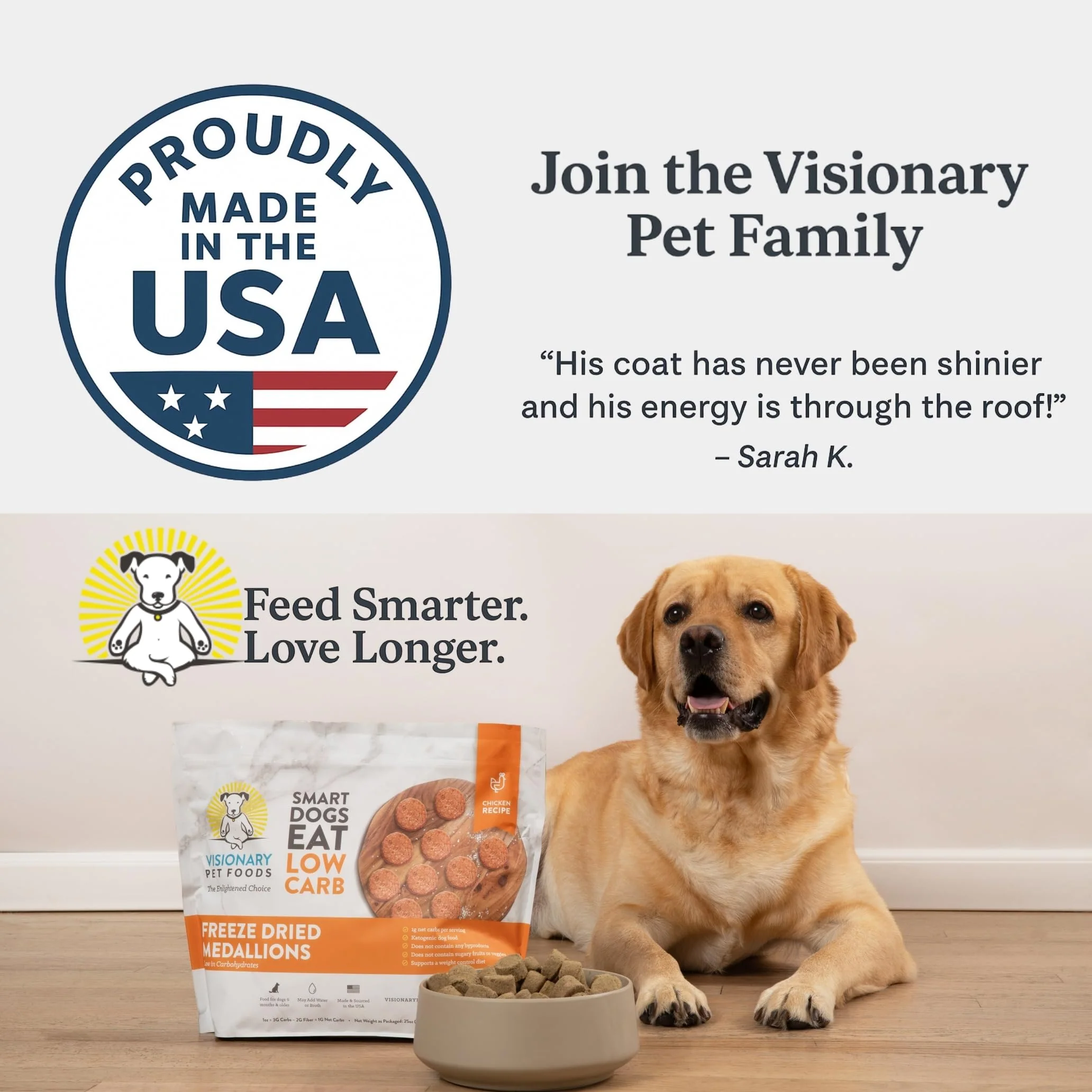 Freeze-Dried Chicken Dog Food ā High-Protein, Grain-Free Keto Recipe | 25oz Bag - Image 9
