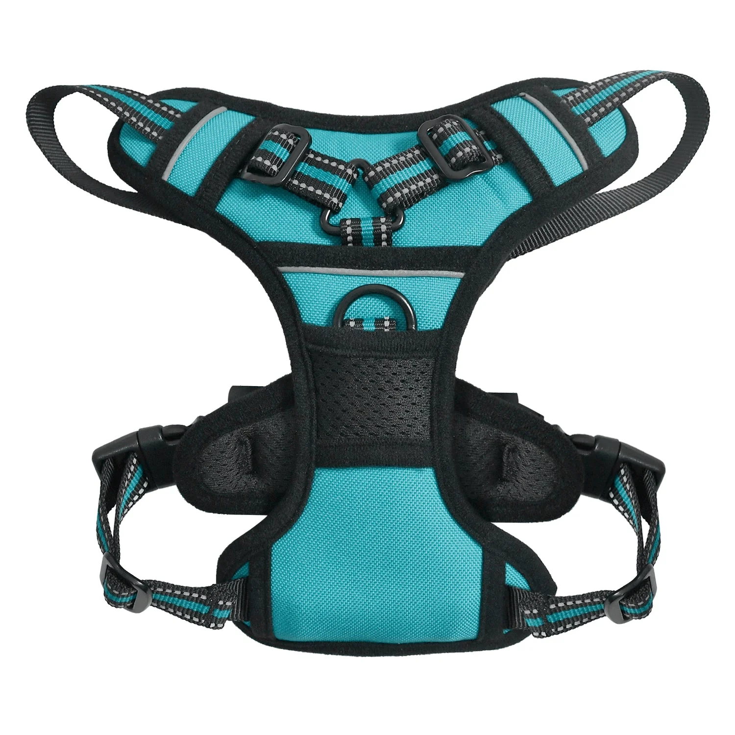 GOOPAWS Padded Reflective Pet Dog Harness, Lightweight Ripstop, Blue