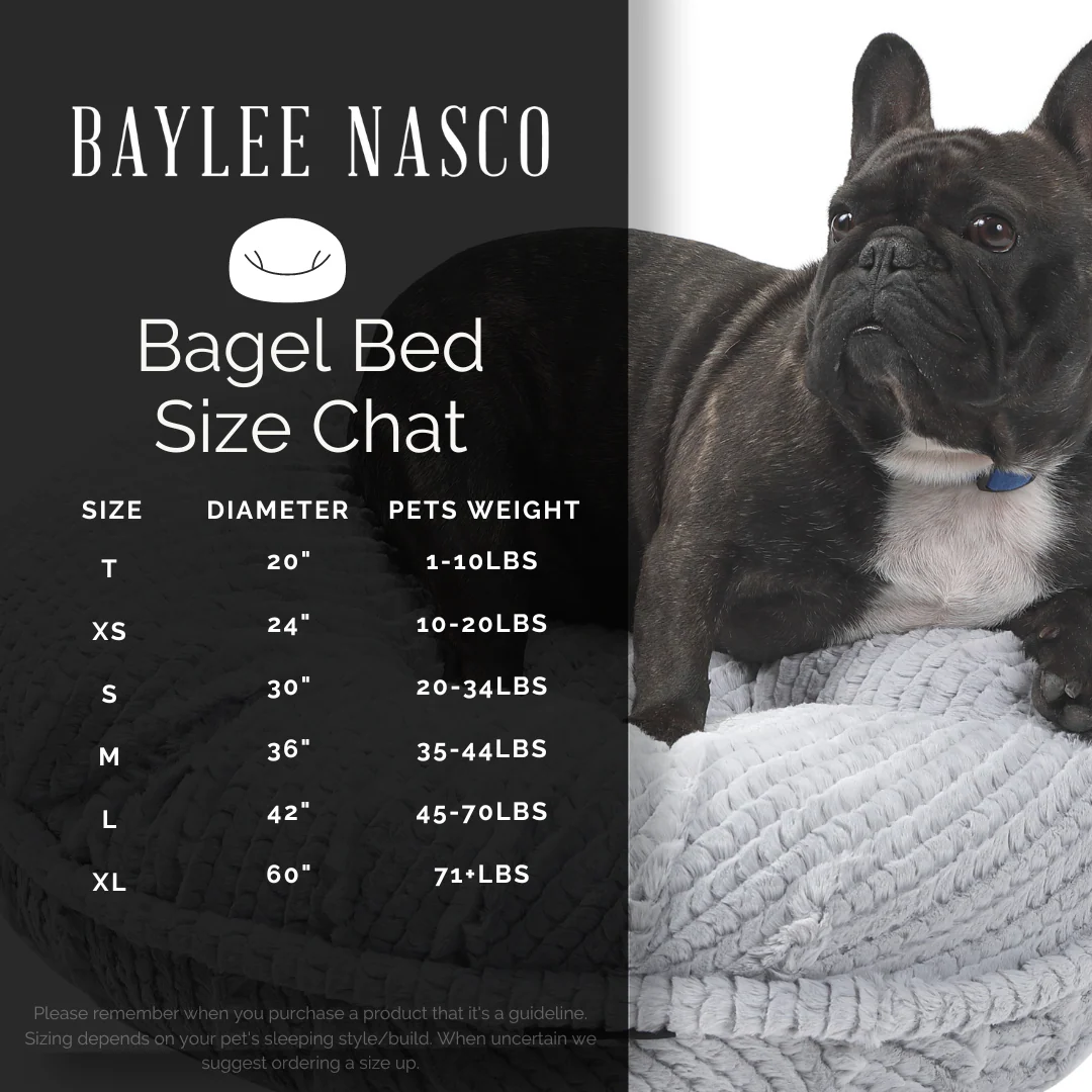 Grey Mink Bagel Bed - Image 4