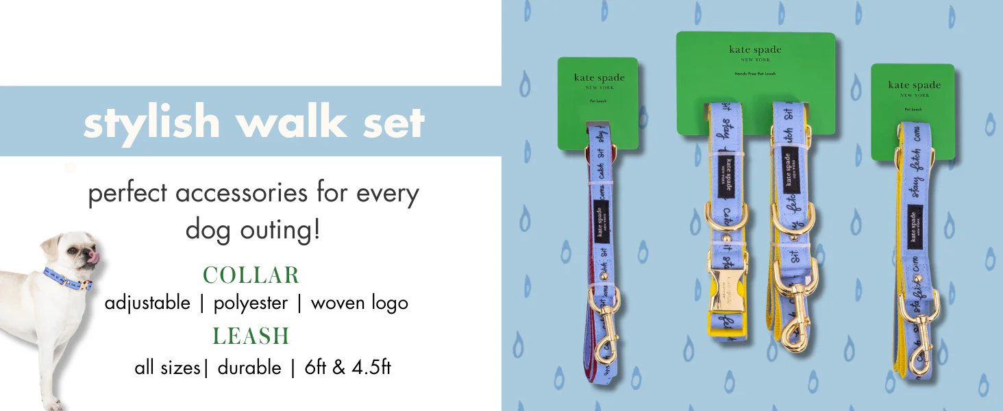 Kate Spade Raining Cats and Dogs Small Leash - Image 3