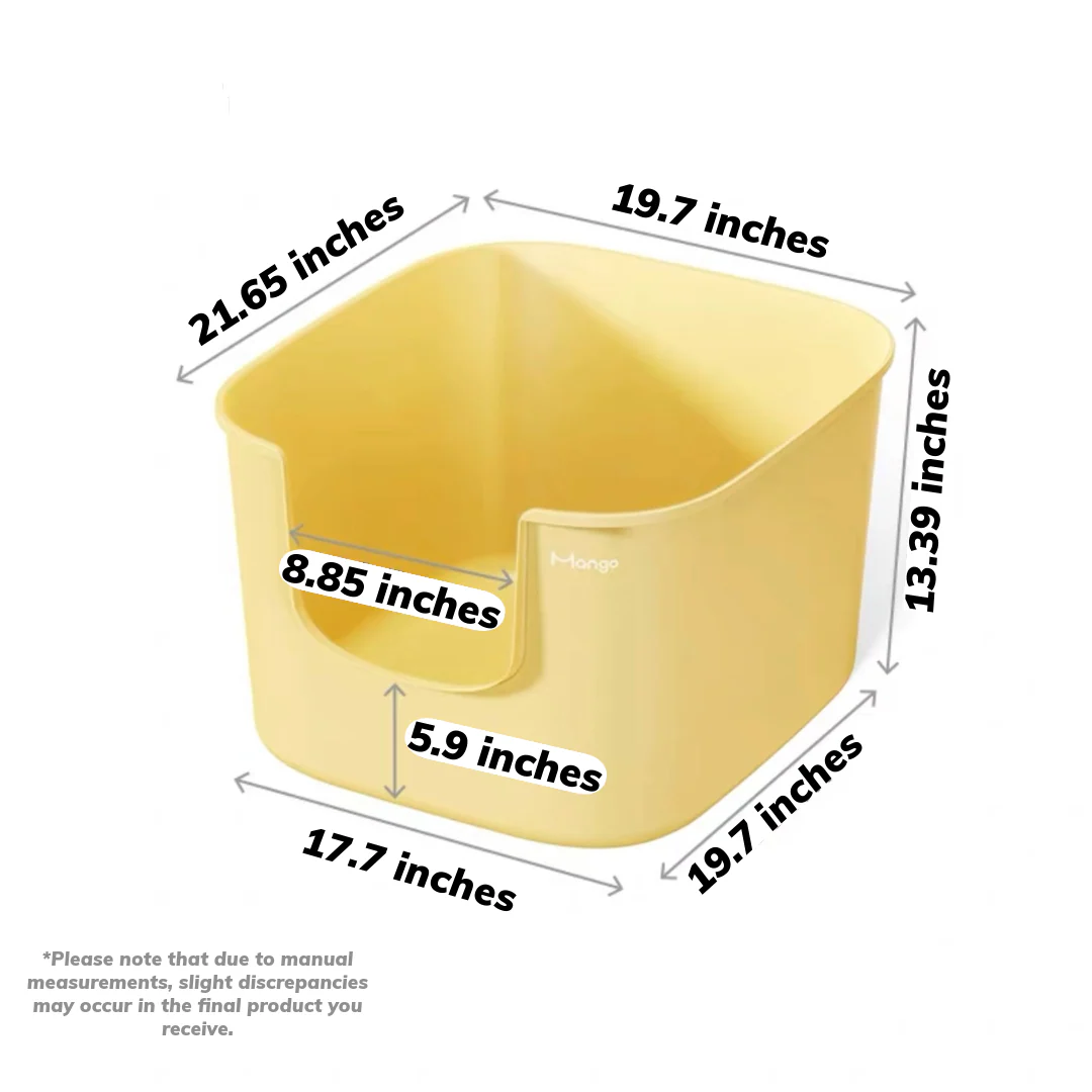 Mango Cube Litter Box XL Set | Litter Box with Mat, Scoop & Accessories - Image 18
