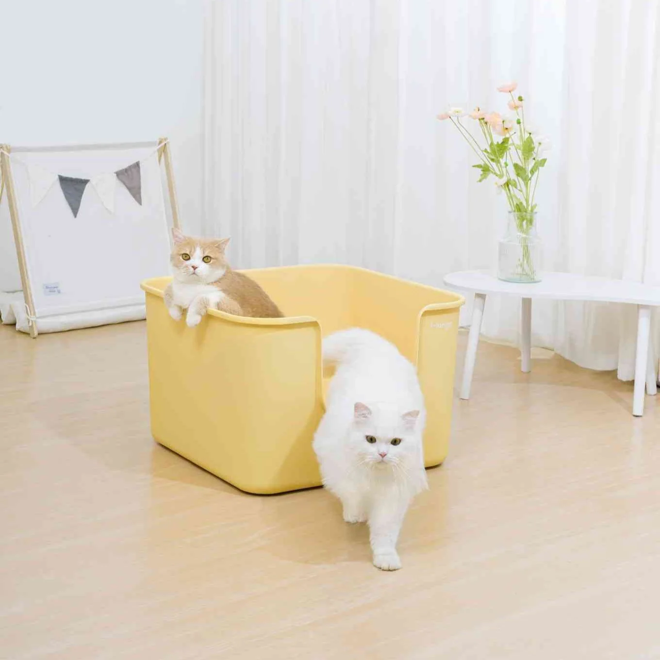 Mango Cube Litter Box XXL Set | High-sided Litter Box with Scoop, Storage & Step - Image 2