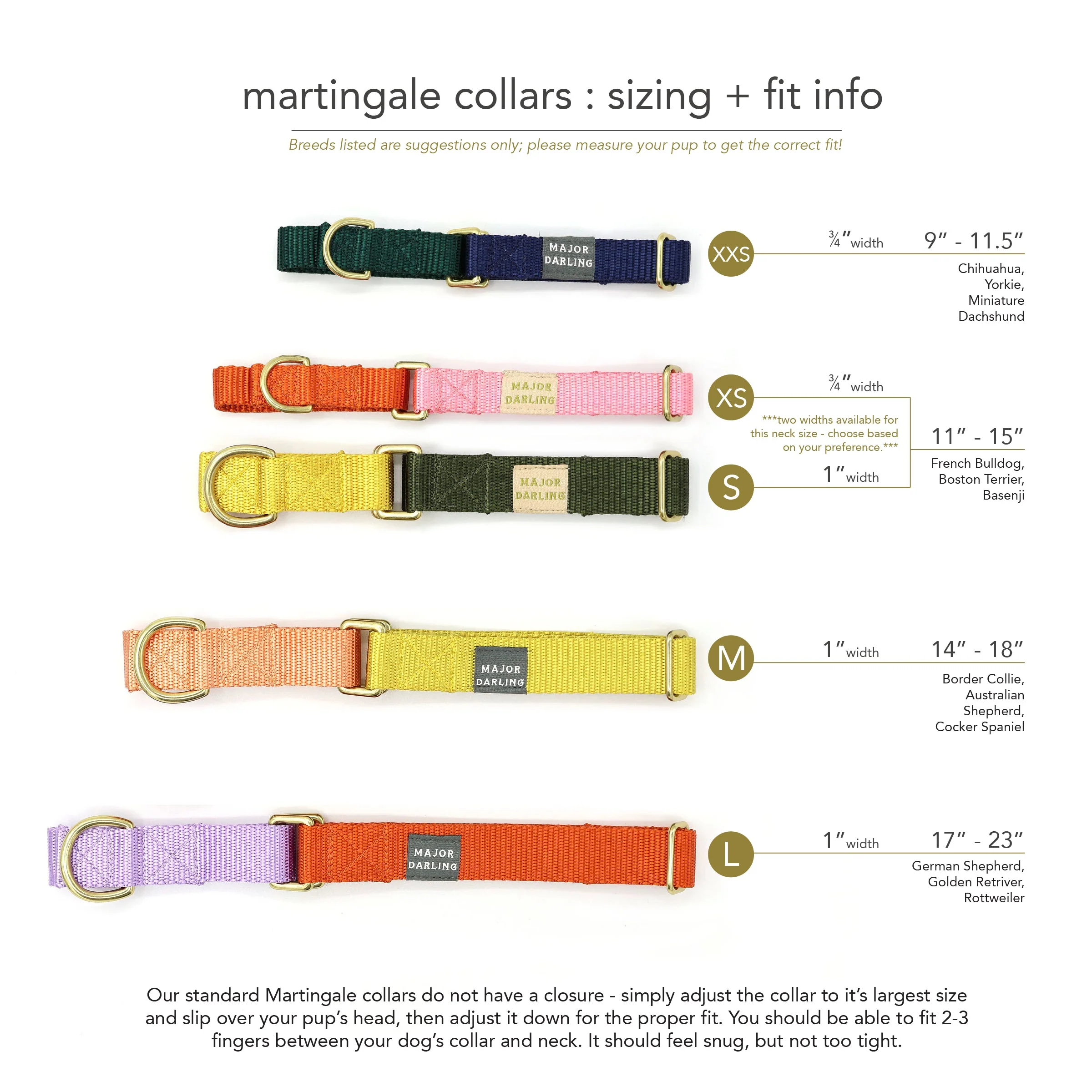 martingale collar / leopard + peach - Image 3
