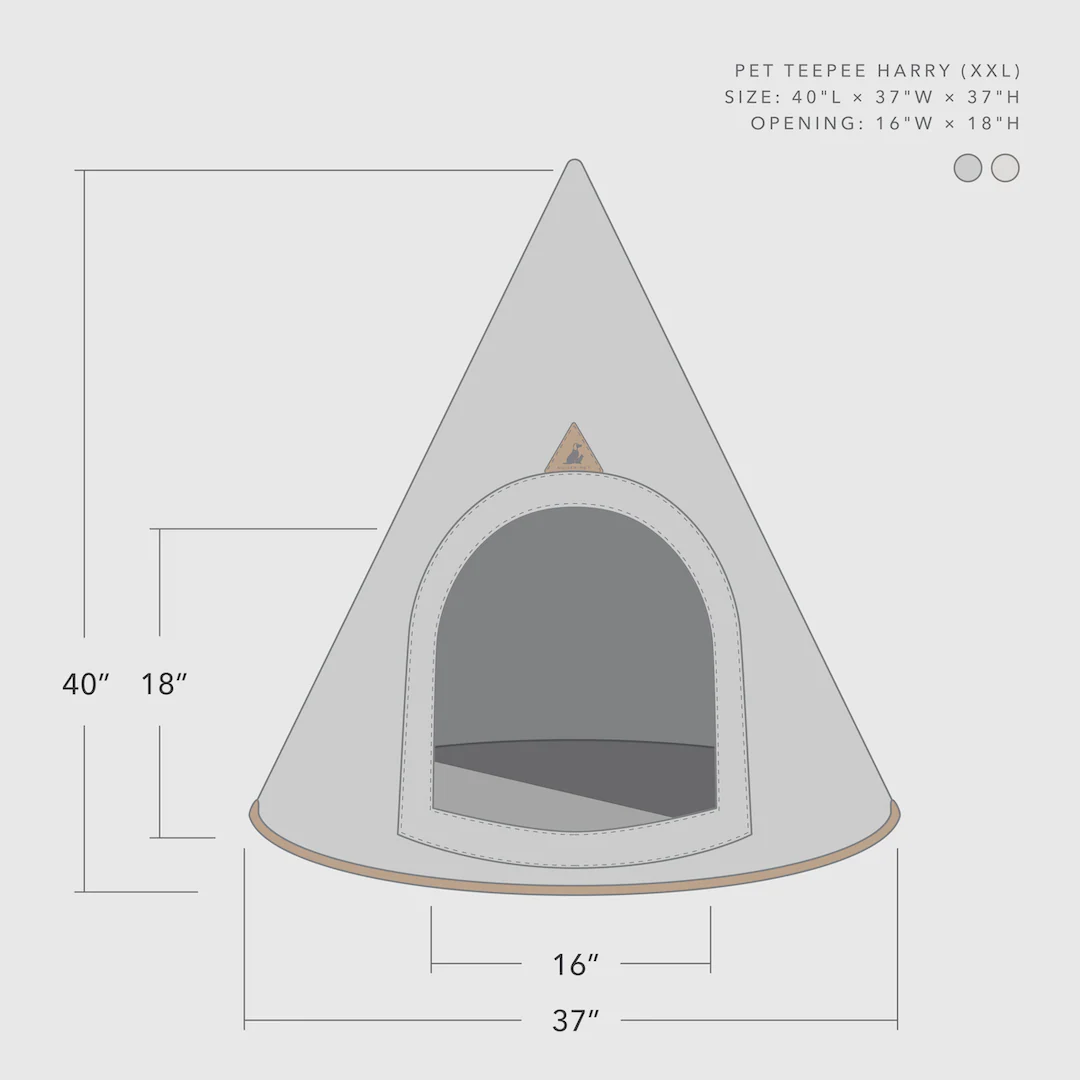 Nooee Pet Cave Harry (XXL) – Gray - Image 7