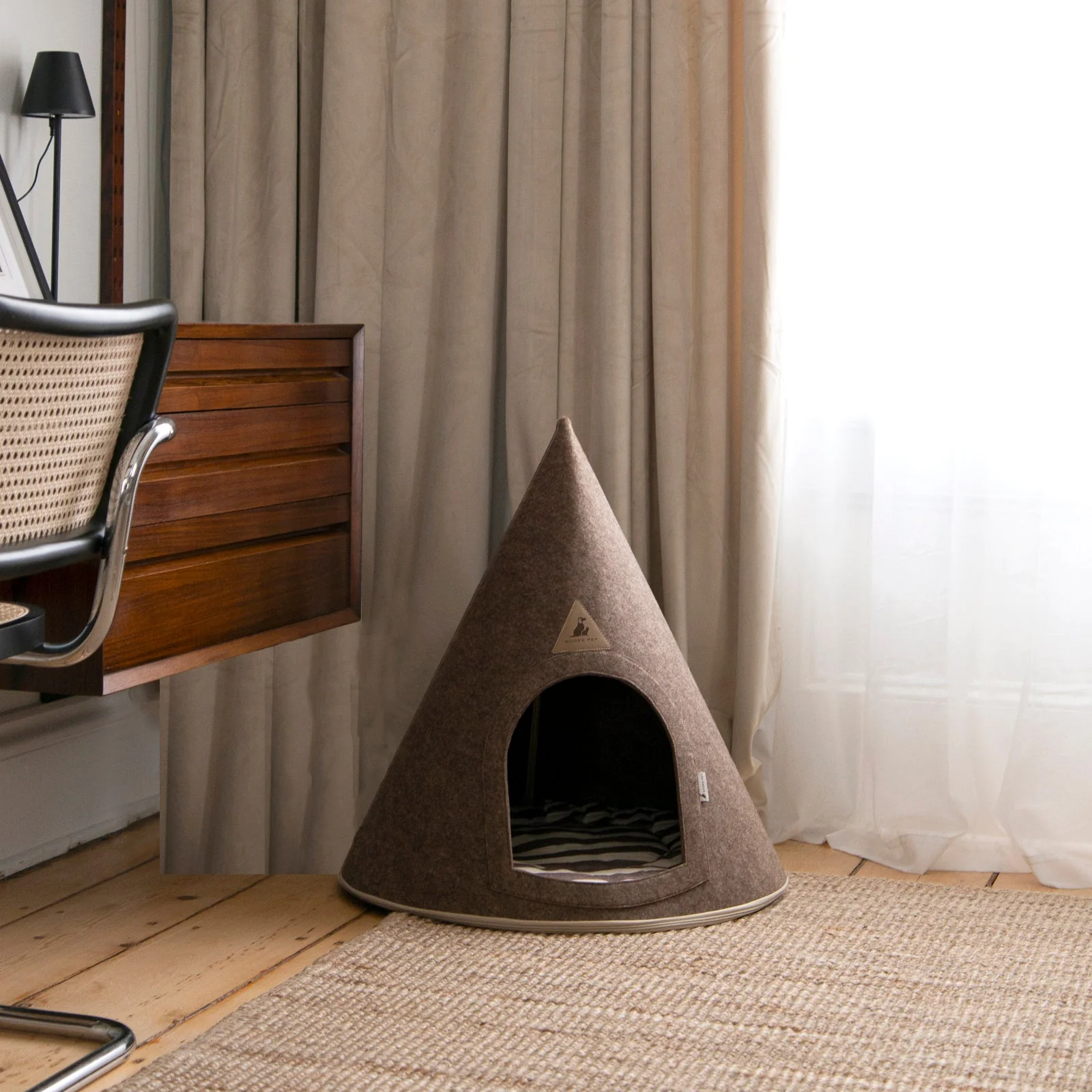Nooee Pet Cave Lucy (M) – Cream/Brown - Image 9