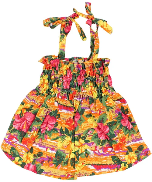 Parisian Pet 'Hawaiian Dress' Dog & Cat Shirt – Island-Themed Vacation Pet Apparel – Orange