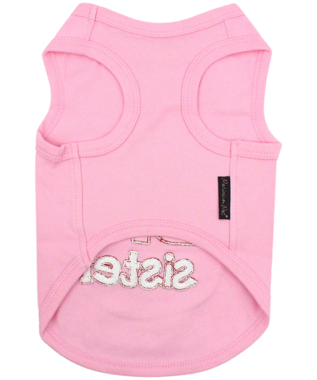 Parisian Pet 'Little Sister' Pet Shirt - Cute Dog Fashion Shirt for Dogs & Cats, Pink - Image 2