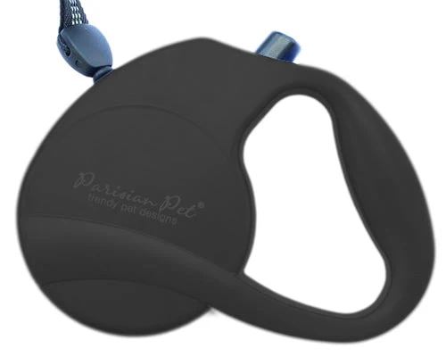 Parisian Pet 'Retractable Leash M' for Dogs & Cats β Stylish 16-Foot Retractable Dog Leash with Ergonomic Handle, Black