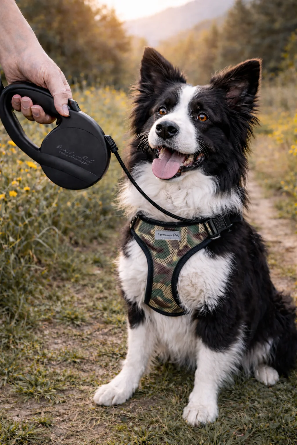 Parisian Pet 'Retractable Leash M' for Dogs & Cats β Stylish 16-Foot Retractable Dog Leash with Ergonomic Handle, Black - Image 3