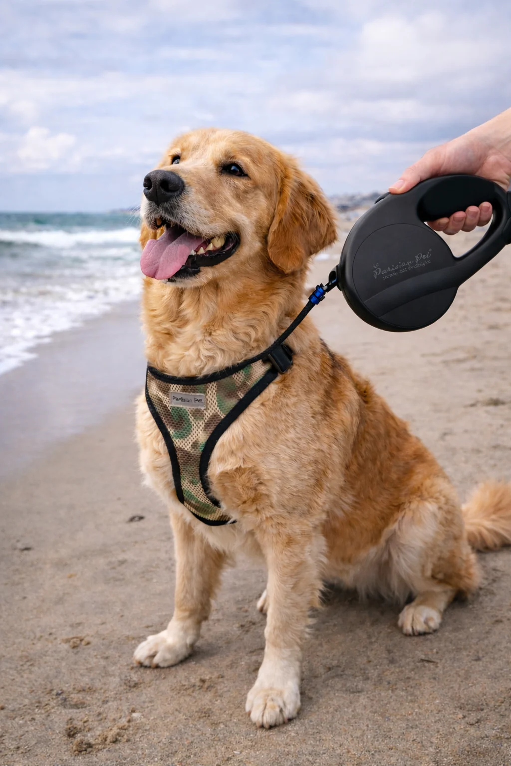 Parisian Pet 'Retractable Leash M' for Dogs & Cats β Stylish 16-Foot Retractable Dog Leash with Ergonomic Handle, Black - Image 4