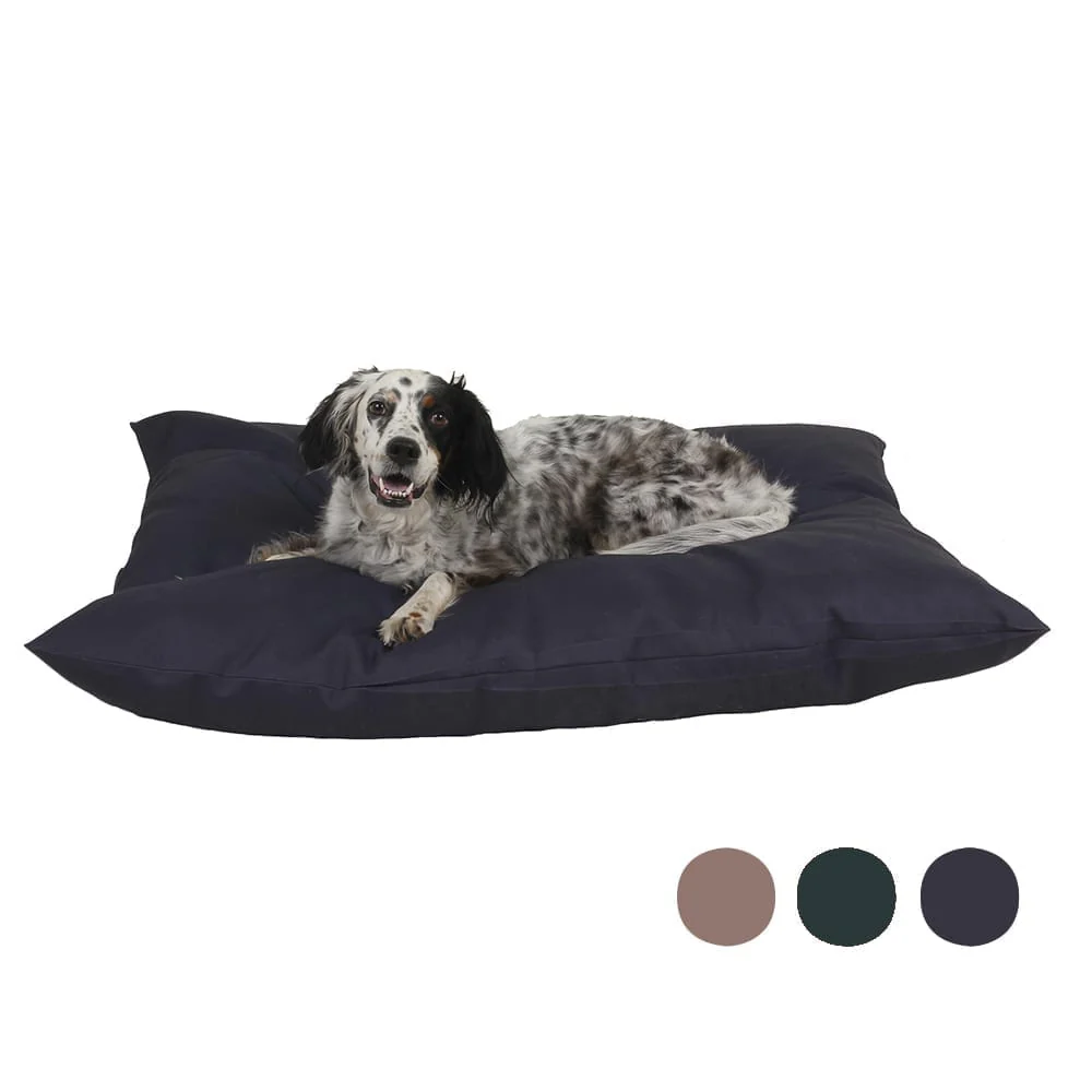 Patio Pillow Bed: Solid Indoor Outdoor Dog Bed