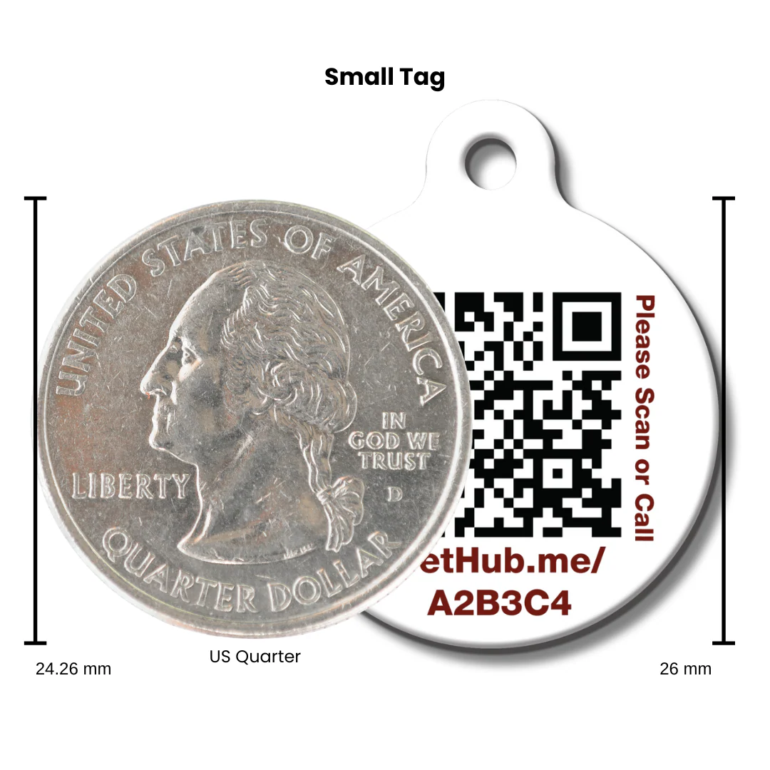 PetHub QR ID Pet Tag - KIss Me I'm Rescued - Image 5