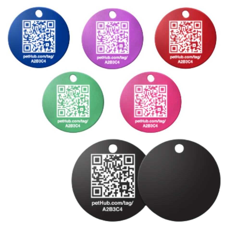 PetHub QR Pet ID Tag โ Classic Aluminum