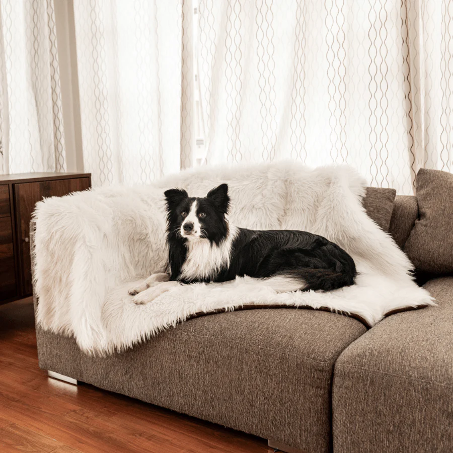 PupProtector⢠Waterproof Throw Blanket - Polar White
