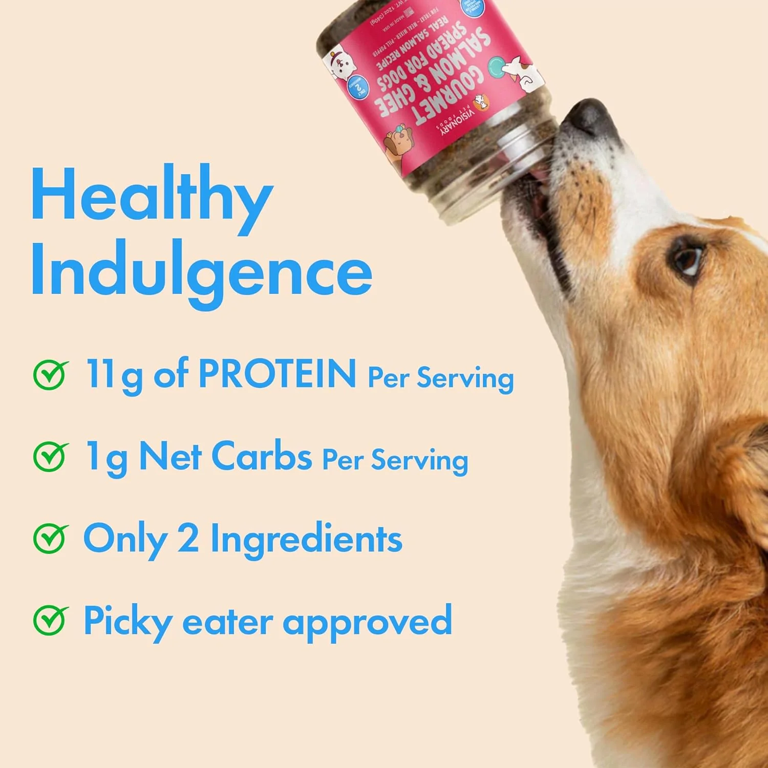 Salmon & Ghee Dog Meat Spread β High-Protein, Low-Carb Keto Treat | 12oz Jar - Image 7