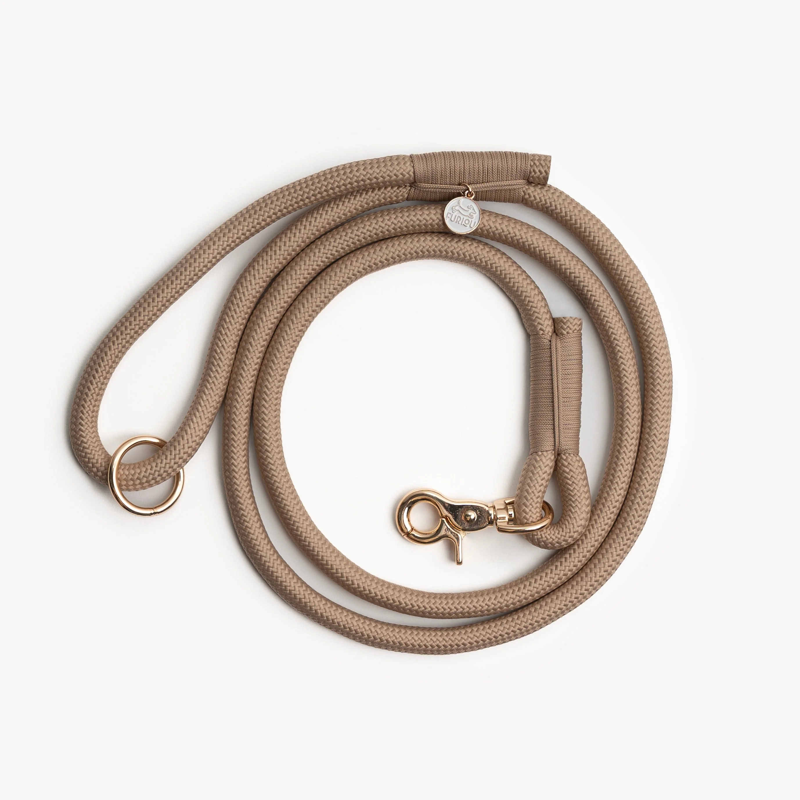 'Sand' - Braided Rope Leash