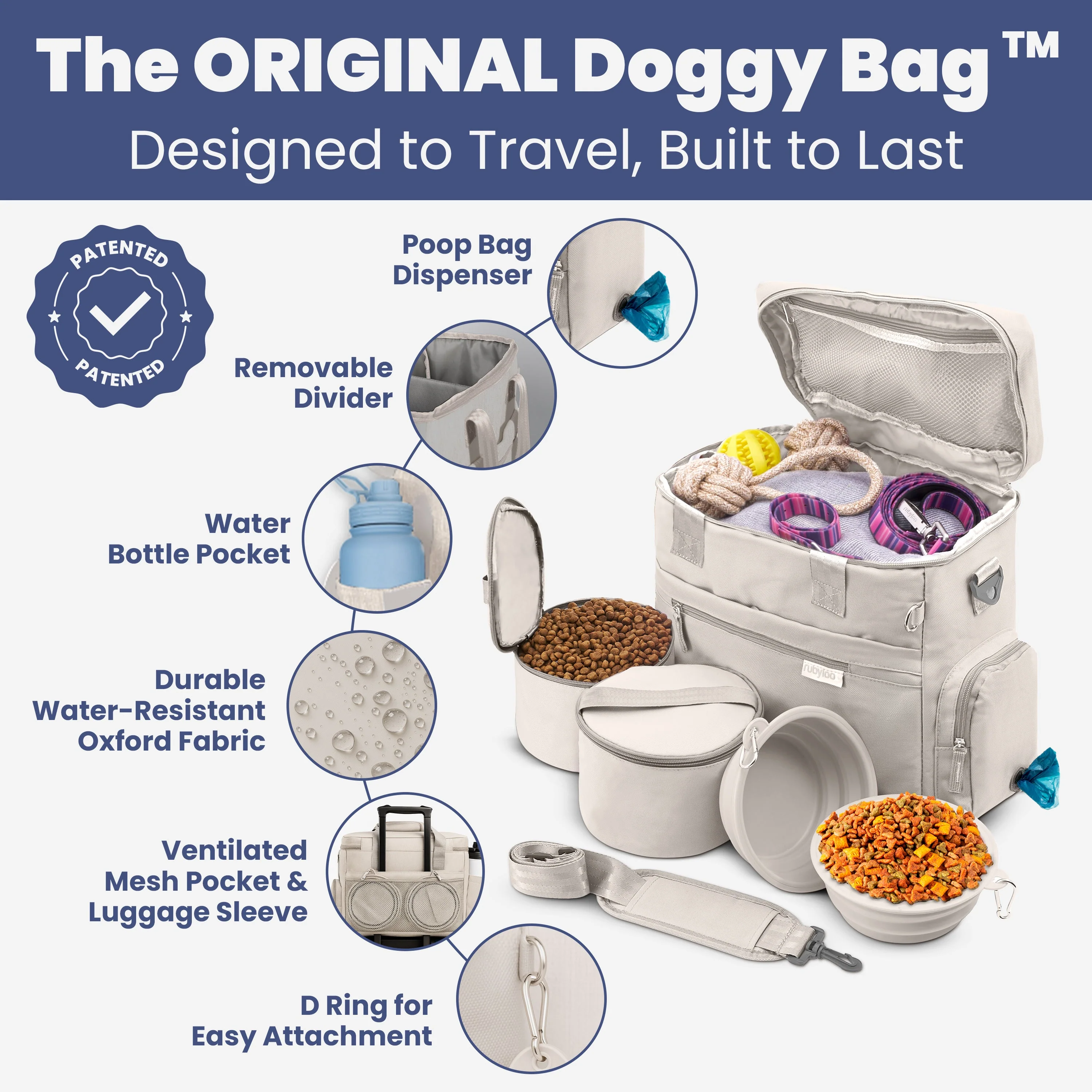 The Original Doggy Bag⢠Dog Travel Bag for Supplies - Image 2